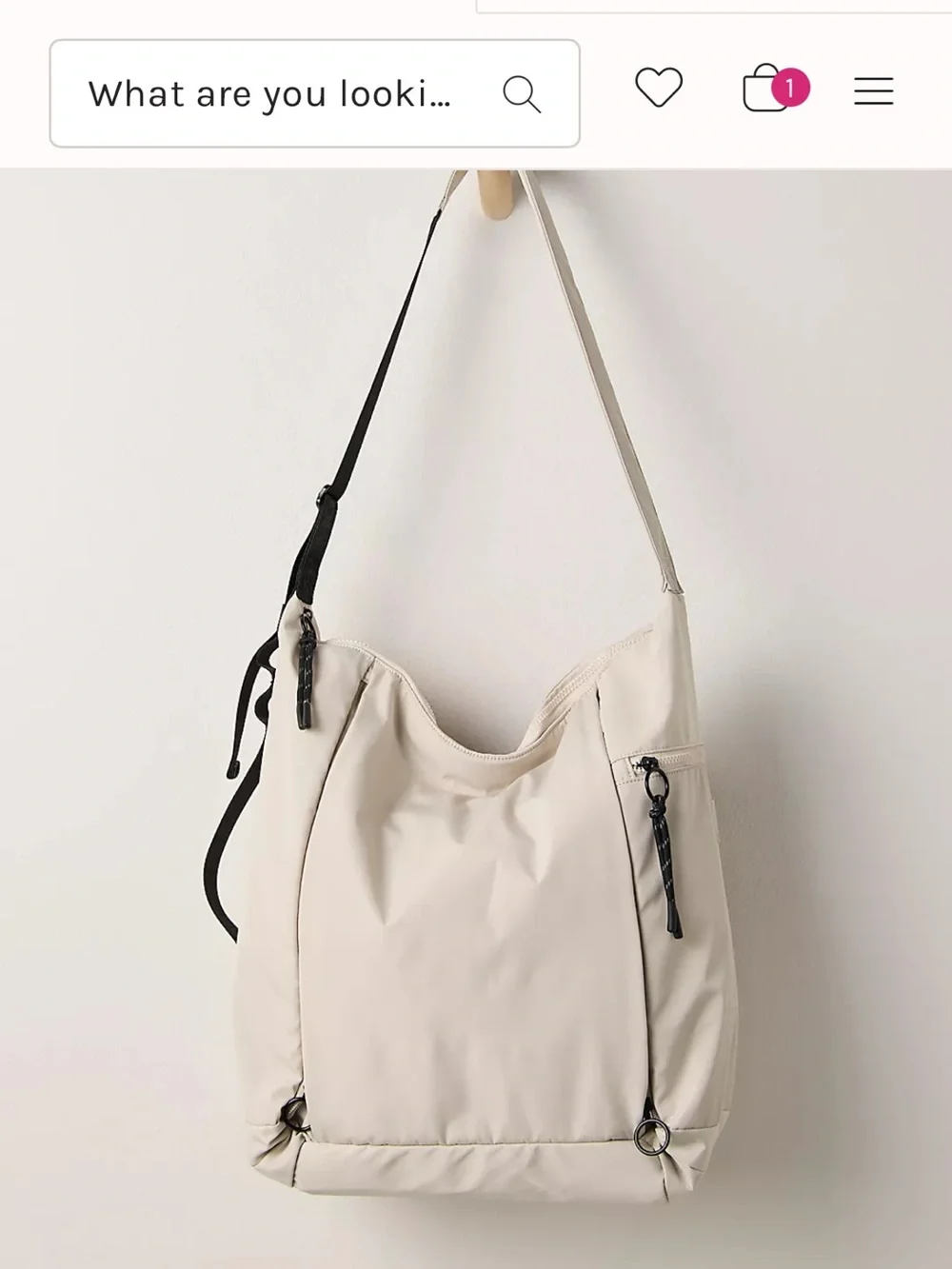 Free People No times zone carryall tote